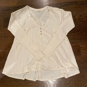 Free People Waffle Henley
